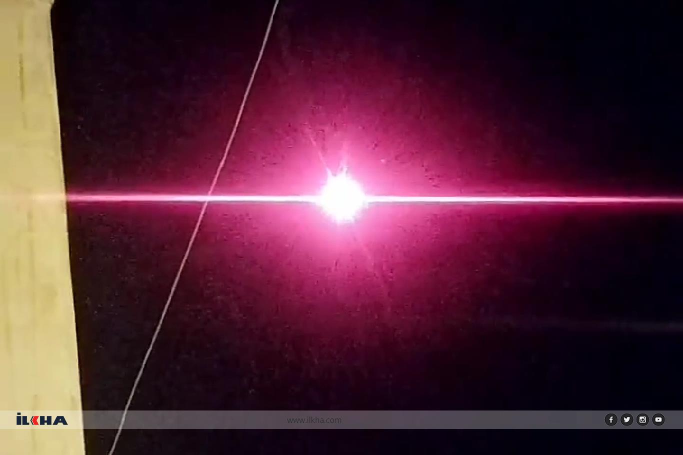 VİDEO HABER- Gökyüzünde sabit kalan pembe renkli ışık merak konusu oldu     