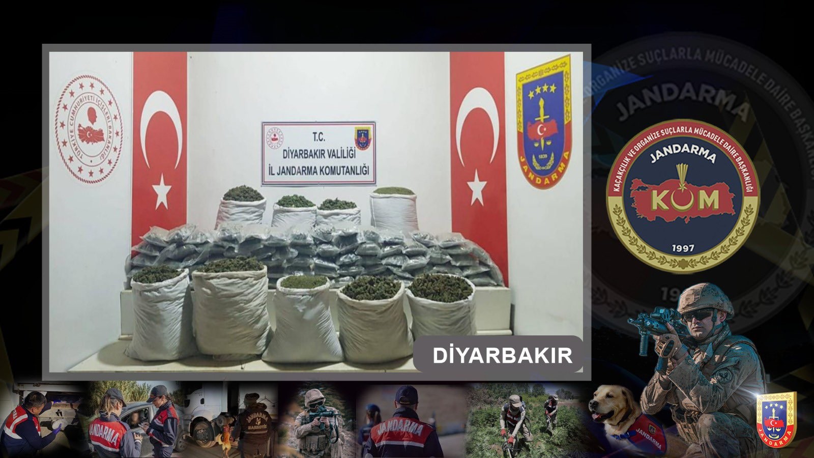 Diyarbakır’da 712 bin adet uyuşturucu maddeele geçirildi
