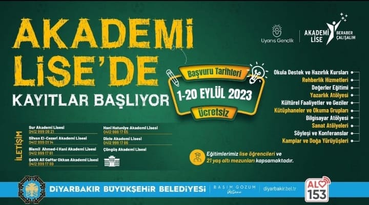 Diyarbakır’da Akademi lise kayıtları başladı