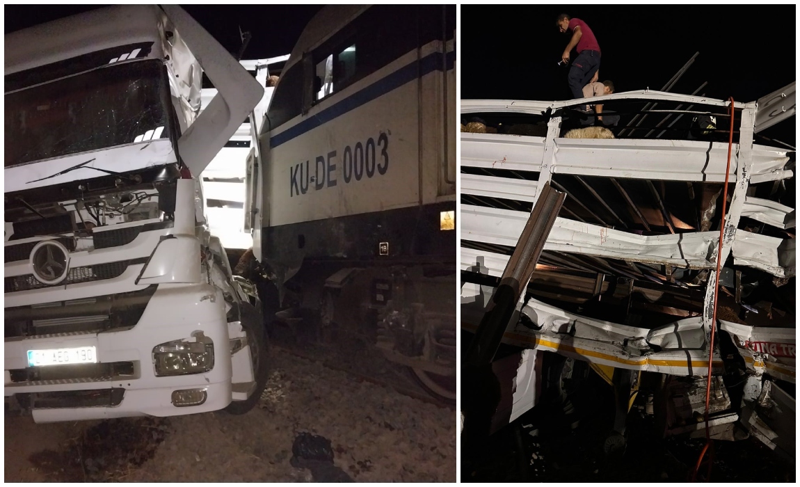  Diyarbakır’da tren tıra çarptı: Sürücü ağır yaralandı, hayvanlar telef oldu