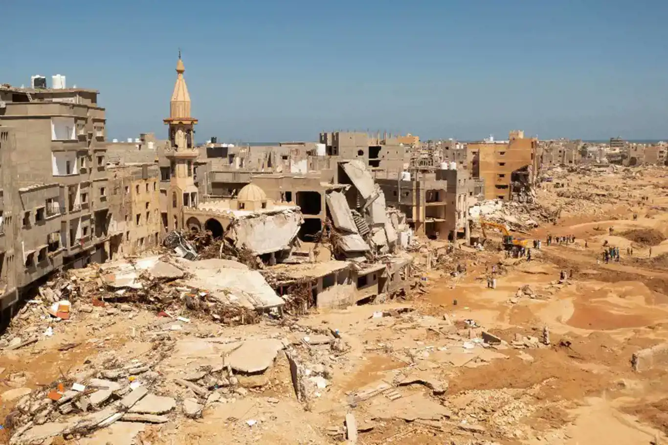 Libya’da sel nedeniyle yaklaşık 900 bina tamamen yıkıldı