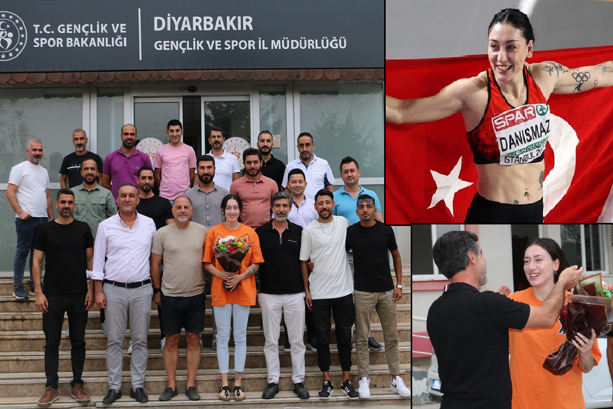 Milli atlet Tuğba Danışmaz Diyarbakır Gençlik Spor il müdürlüğünü ziyaret etti