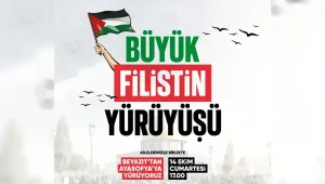 İstanbul’da “Büyük Filistin Yürüyüşü”
