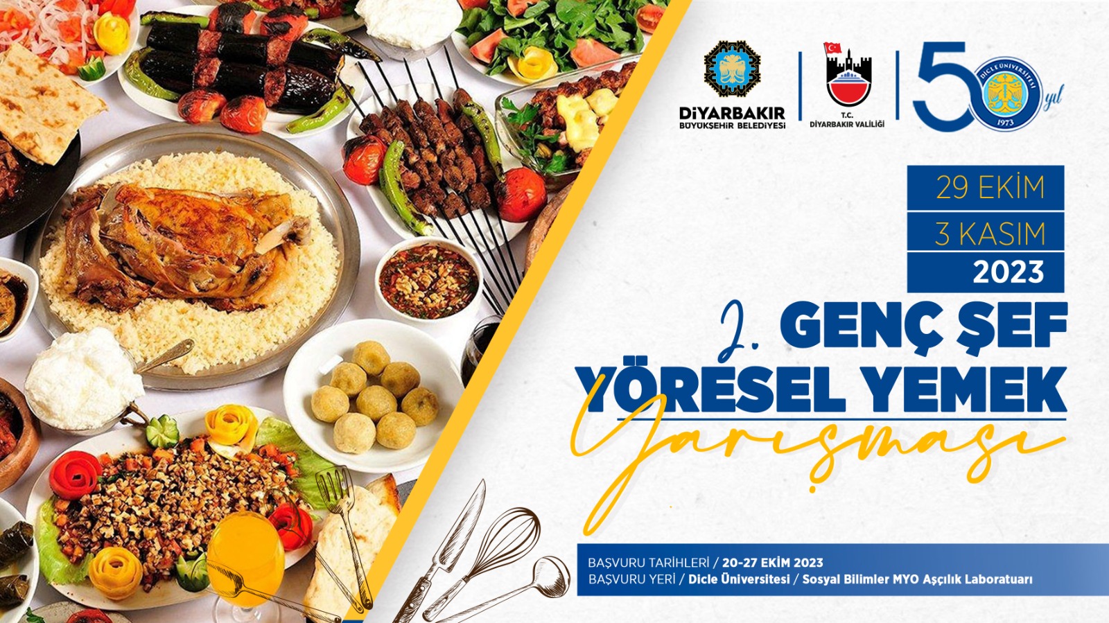 Diyarbakır’da “2. Genç Şef Yöresel Yemek Yarışması” düzenlenecek
