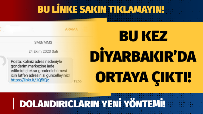 Bu linke sakın tıklamayın! Bu kez Diyarbakır’da ortaya çıktı!