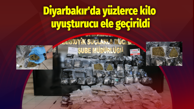 Diyarbakır’da 303 kilo uyuşturucu yakalandı