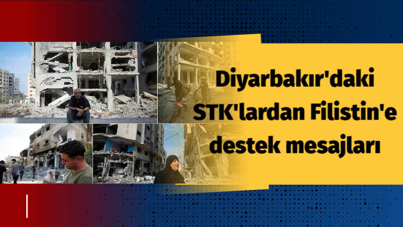 Diyarbakır’daki STK’lardan Filistin’e destek mesajları