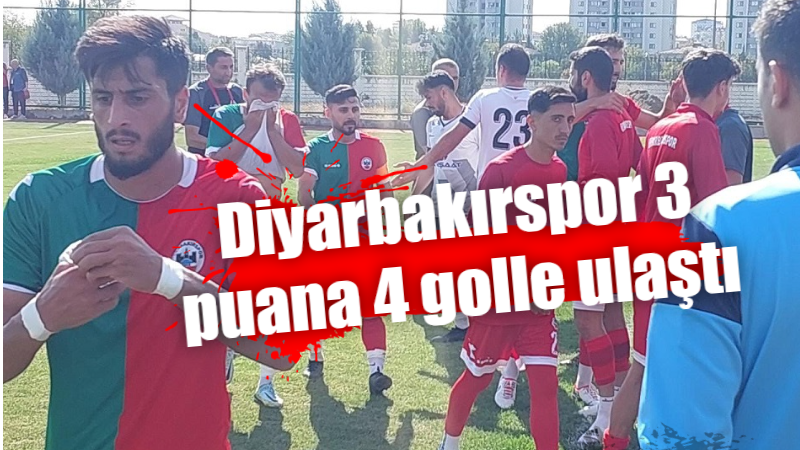 Diyarbakırspor 3 puana 4 golle ulaştı