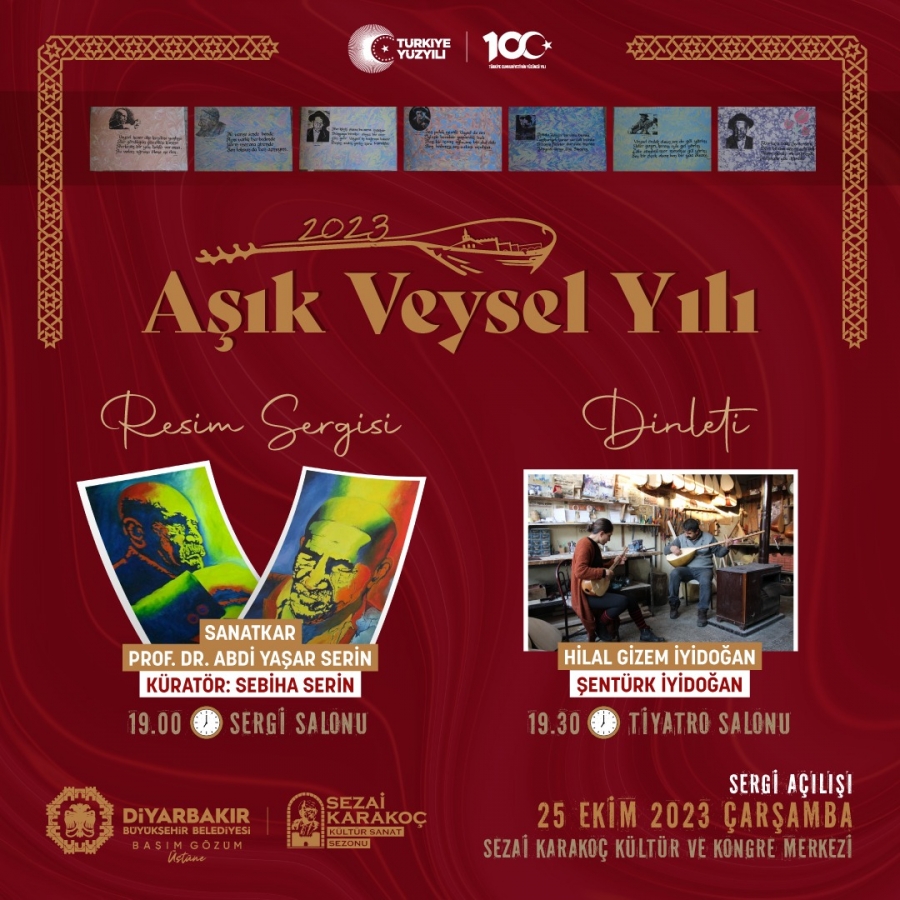 Diyarbakır’da “Aşık Veysel’i anma programı” düzenlenecek
