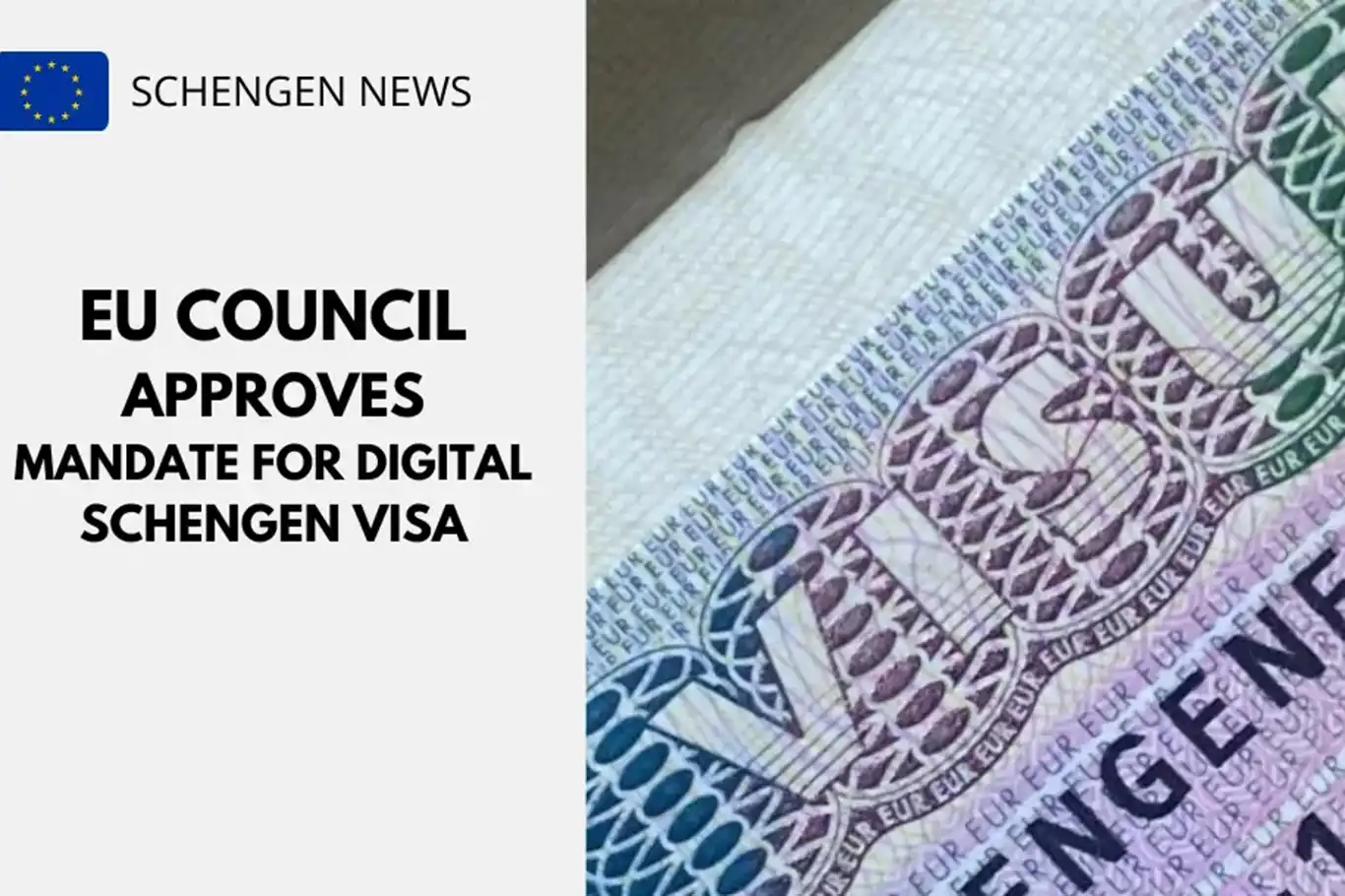 Dijital Schengen vizesine onay çıktı