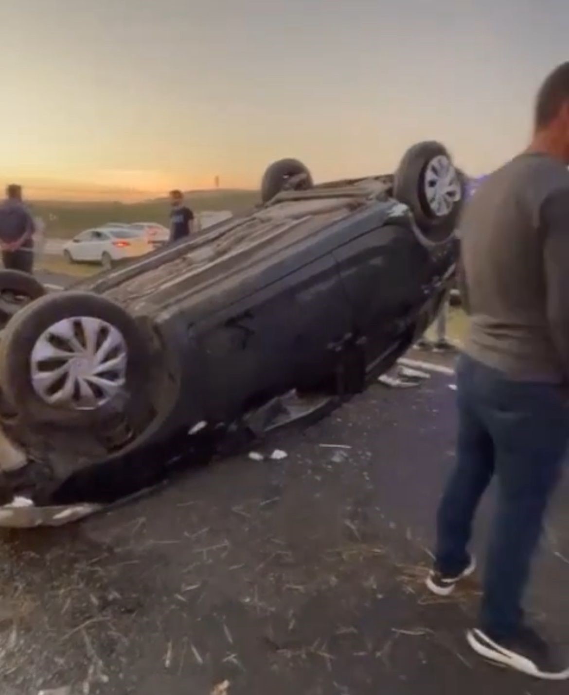 Diyarbakır’da otomobil takla attı: 6 yaralı
