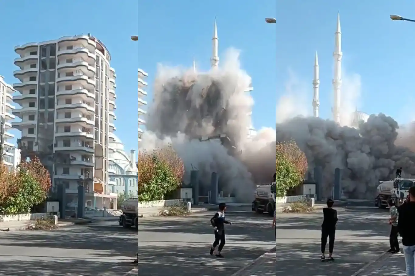 Diyarbakır’da hasarlı bina yıkım esnasında çöktü