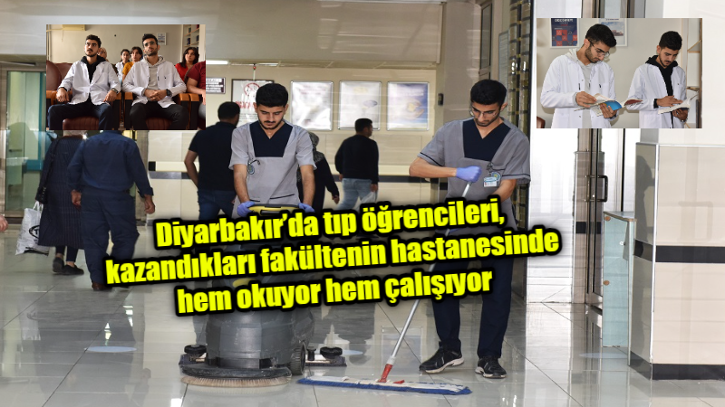 Diyarbakır’da tıp öğrencileri, kazandıkları fakültenin hastanesinde hem okuyor hem çalışıyor