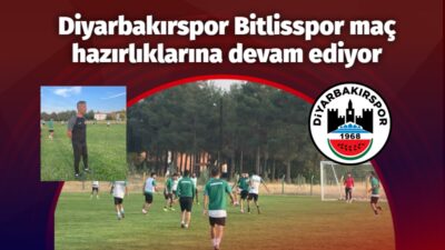 Diyarbakırspor, Bitlisspor maçı hazırlıklarına devam ediyor