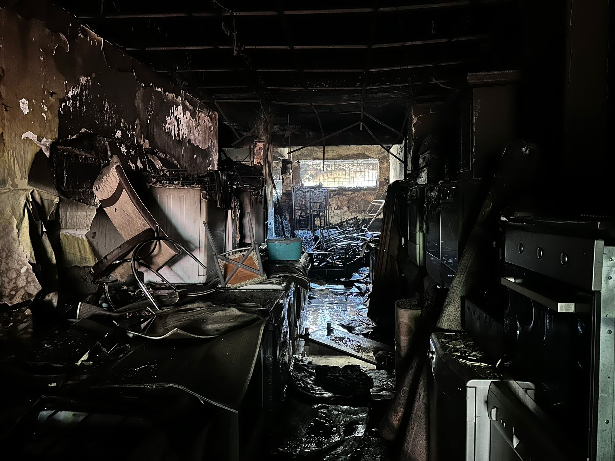 Diyarbakır’da ikinci el eşya dükkanında yangın çıktı
