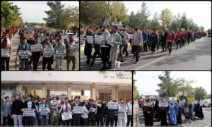 Diyarbakır’da öğrenciler Gazze için yürüyüş düzenledi