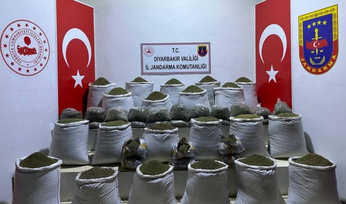 Diyarbakır’da 1023 kilo uyuşturucu ele geçirildi