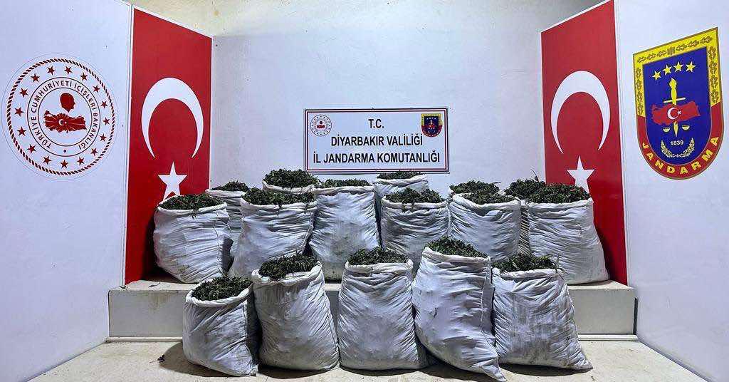 Diyarbakır’da 532 kilogram uyuşturucu ele geçirildi