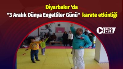 Diyarbakır ‘da “3 Aralık Dünya Engelliler Günü” karate etkinliği