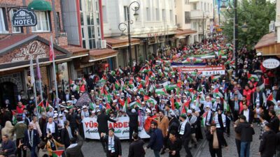 Diyarbakır’da Gazzeli çocuklar için yürüyüş!