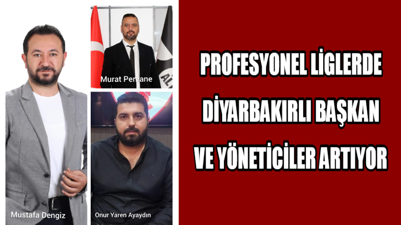 Profesyonel ligde Diyarbakırlı başkan ve yöneticiler artıyor