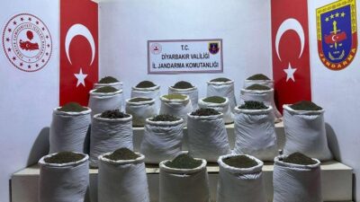 Diyarbakır’da tonlarca uyuşturucu ele geçirildi