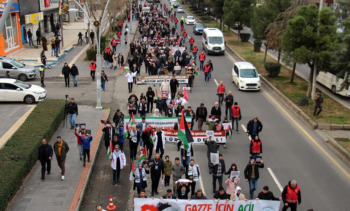 Diyarbakır'da hekimlerin sessiz yürüyüşü 9'uncu haftasında sürdü