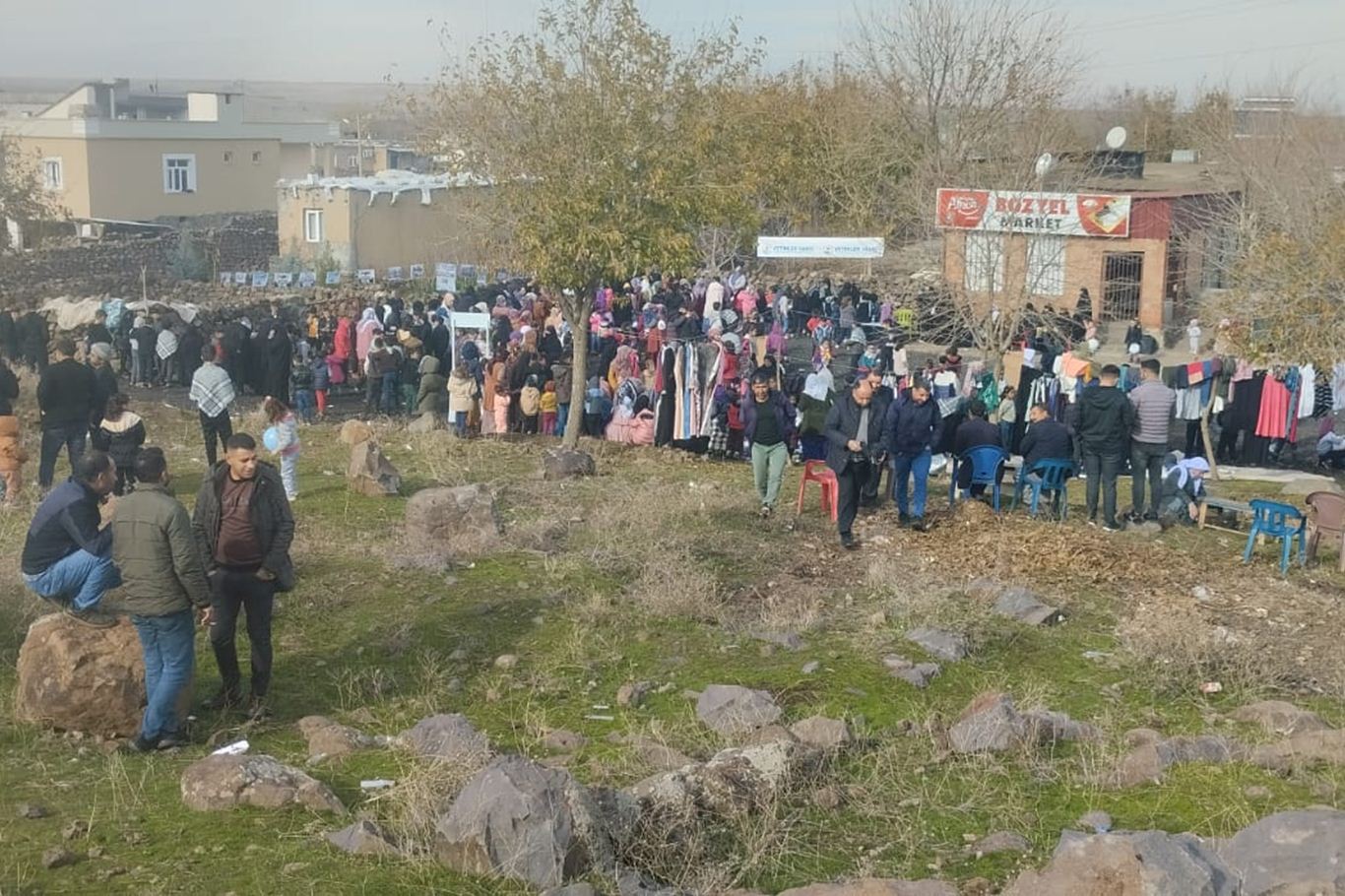 Diyarbakır'da köy sakinlerinden Gazze kermesi