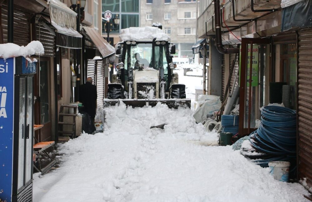 Bitlis’te etkili olan kar