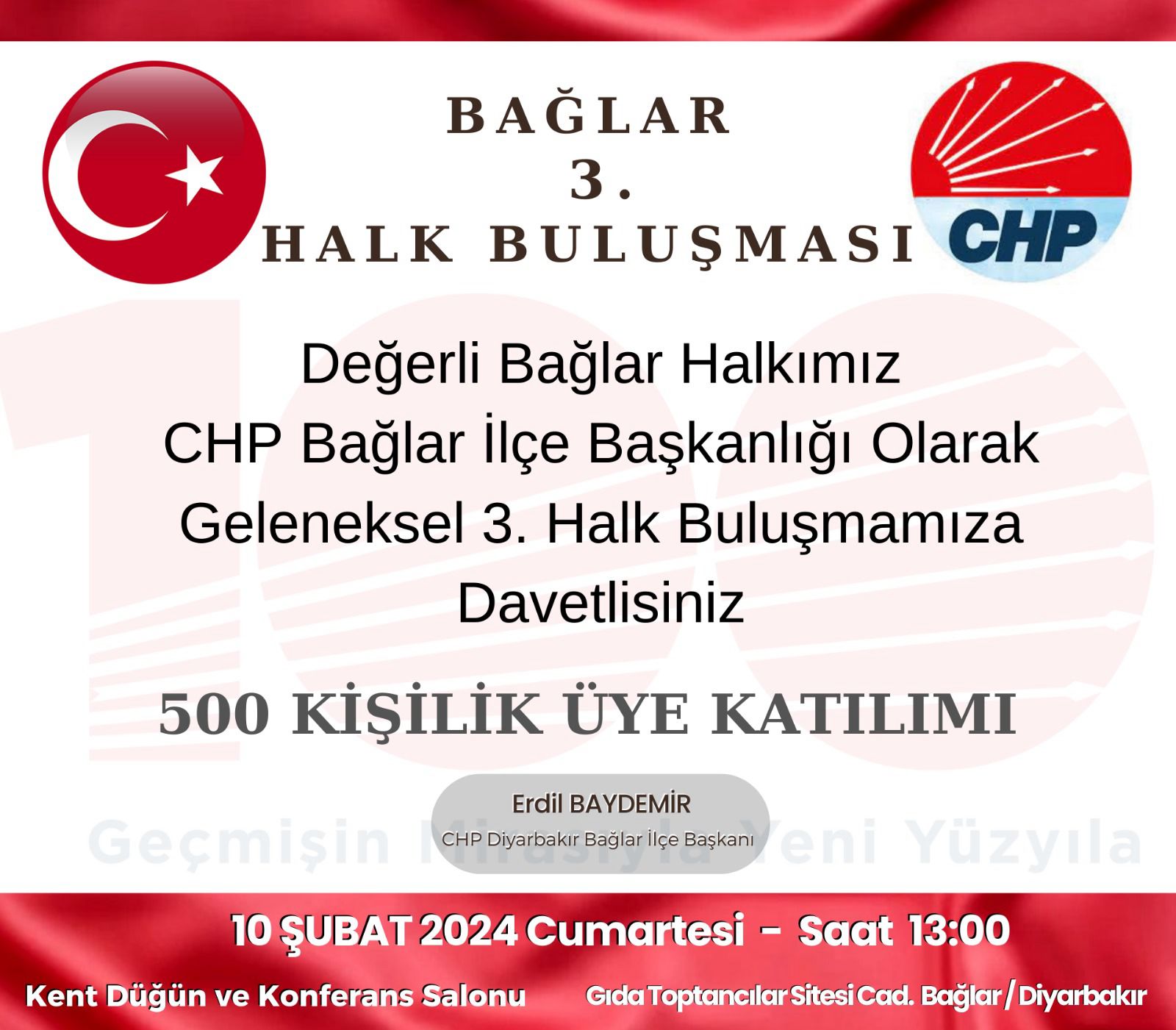 Diyarbakır CHP'ye 500 Üye Katılımı!