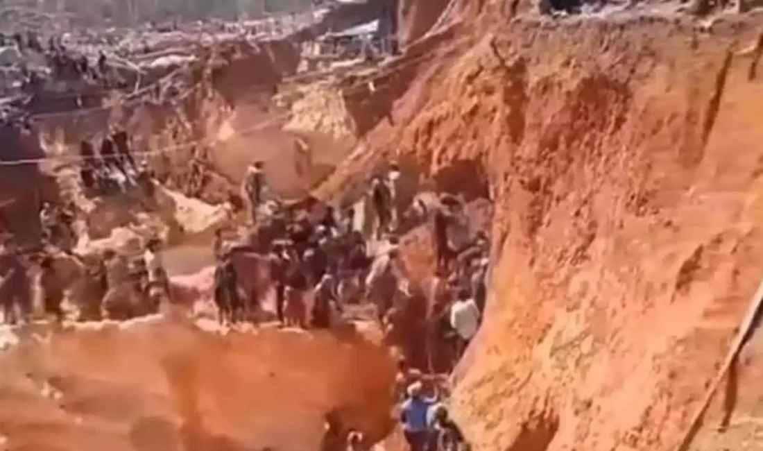Venezuela'da bir altın madeninde