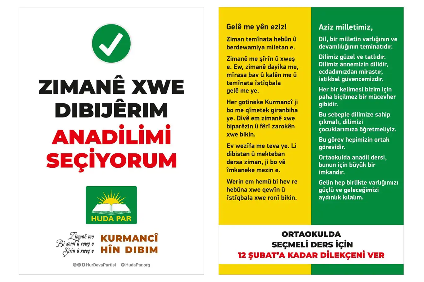 Diyarbakır'da "Anadilimi Seçiyorum" stantları açılacak