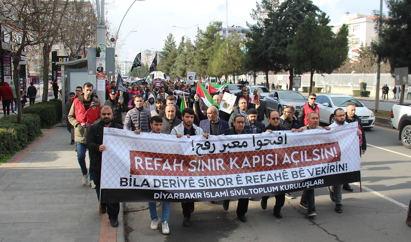 Diyarbakır’da Gazze için yürüdüler