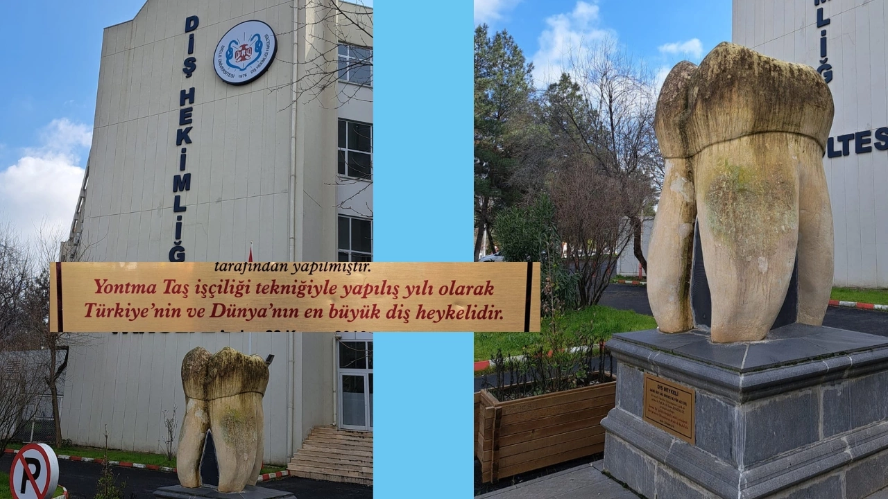 Diyarbakır’daki Dev Diş Heykeli Çürüdü!