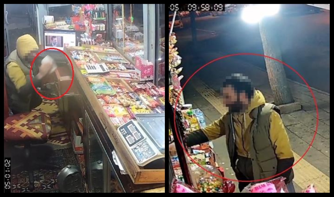 Diyarbakır’da büfe sahibi uyudu: Hırsız telefon, para ve sigara çaldı