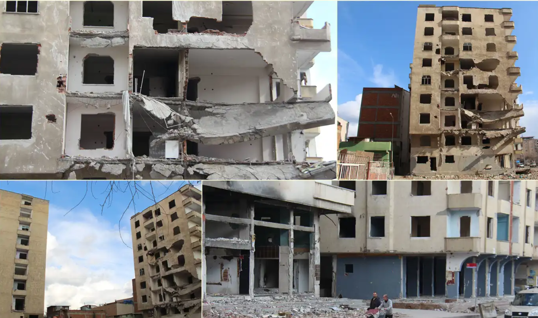 Diyarbakır'da hasarlı binaların henüz