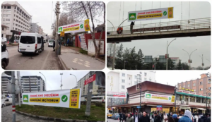 Diyarbakır caddelerine “Anadilimi Seçiyorum” pankartları asıldı