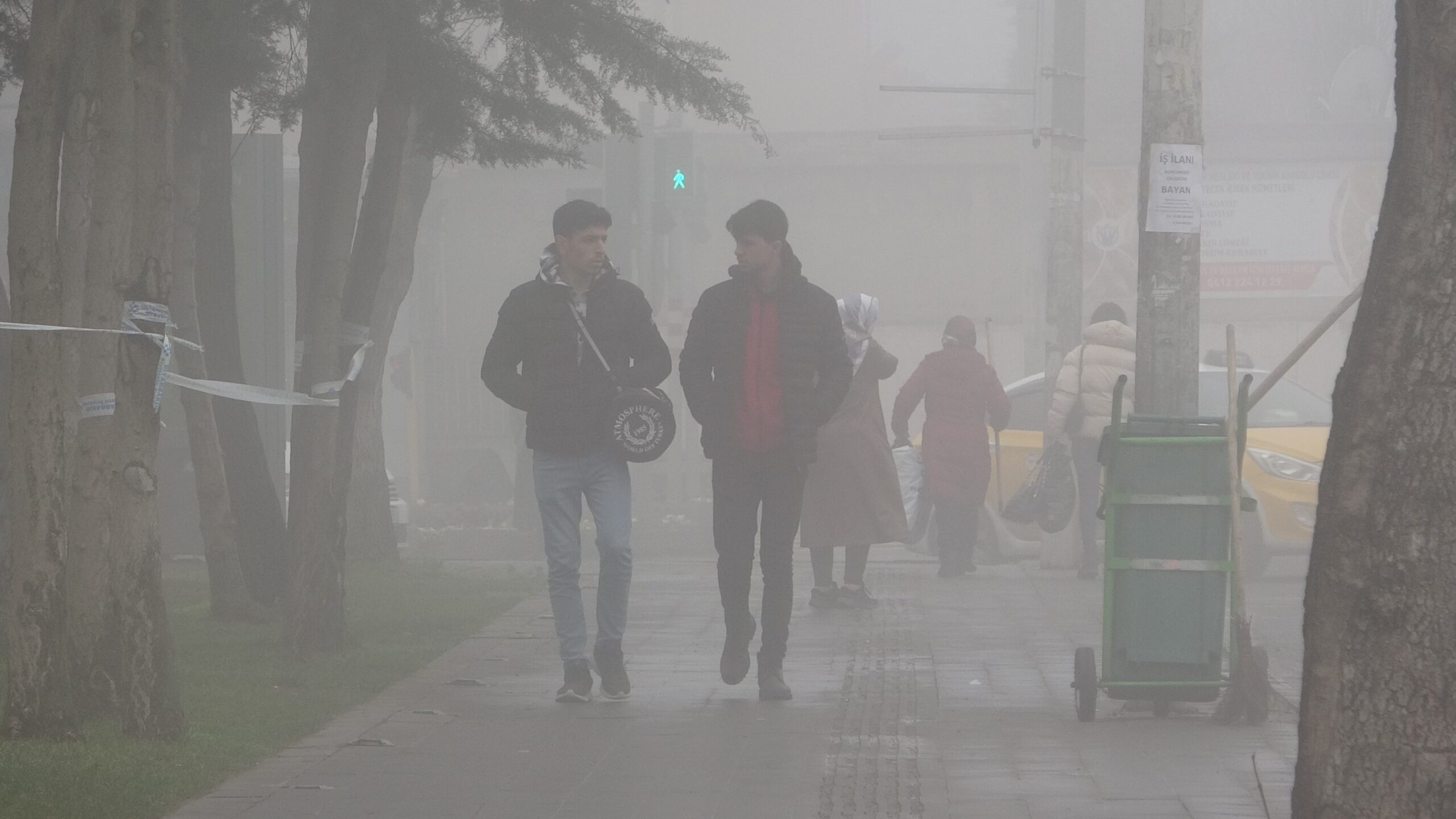 Diyarbakır’da hava trafiğine sis engeli