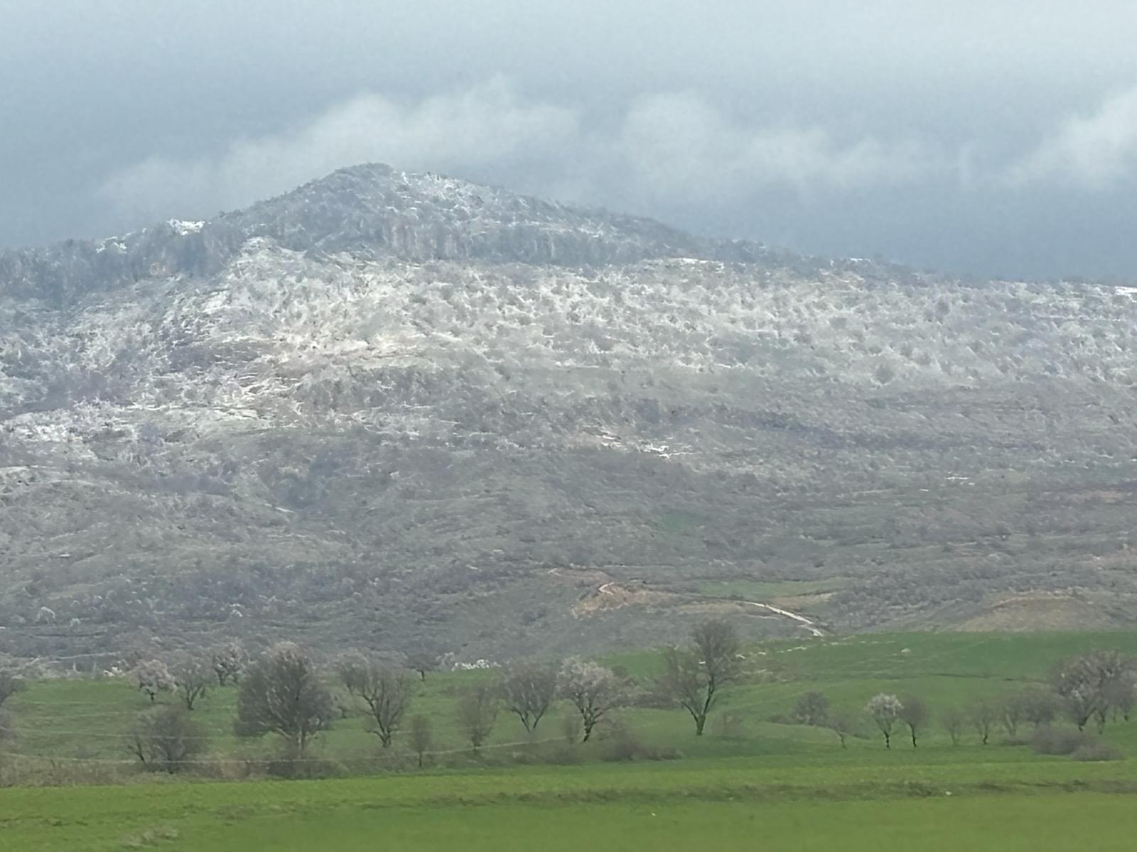 Diyarbakır’da Mart ayında ilçelere kar yağdı
