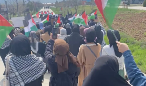 Üniversite öğrencileri Gazze için yürüyüş düzenledi