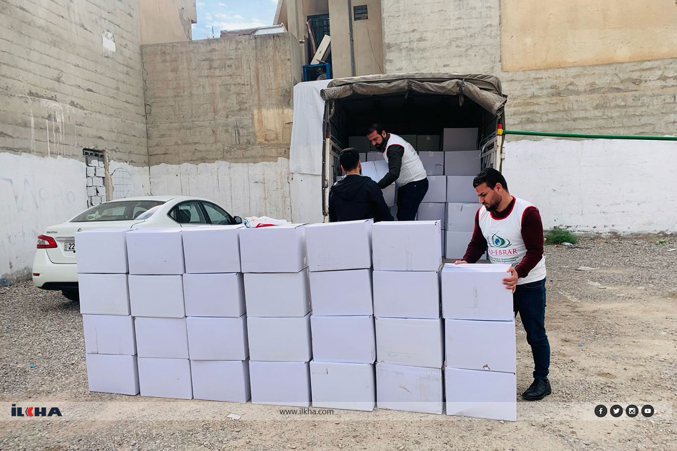Erbil’de ihtiyaç sahiplerine Ramazan kolisi dağıtıldı