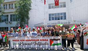 Diyarbakır’da öğrencilerden Gazze’ye destek açıklaması