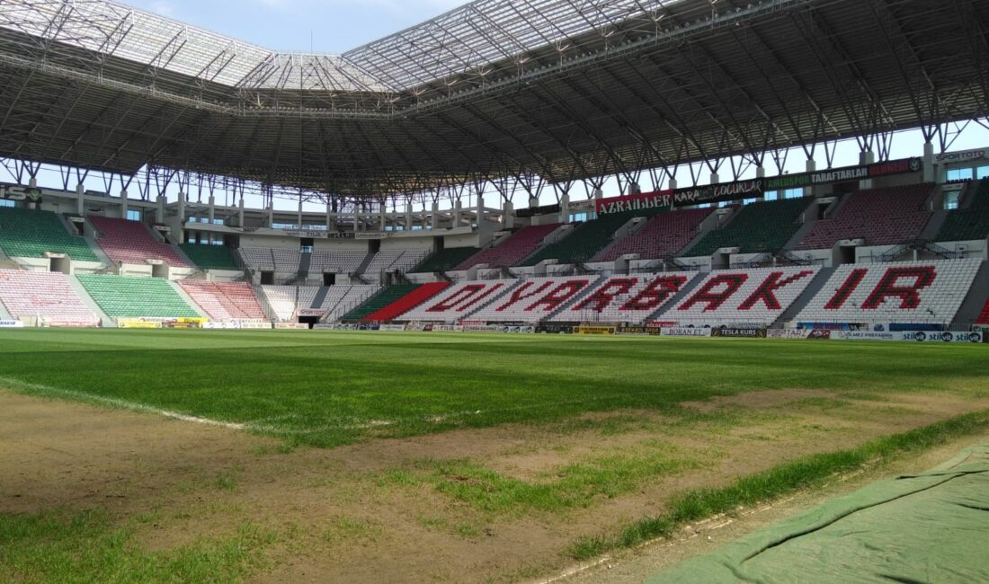 Diyarbakır stadyumunda şampiyonluk maçının hazırlıkları tamamlandı