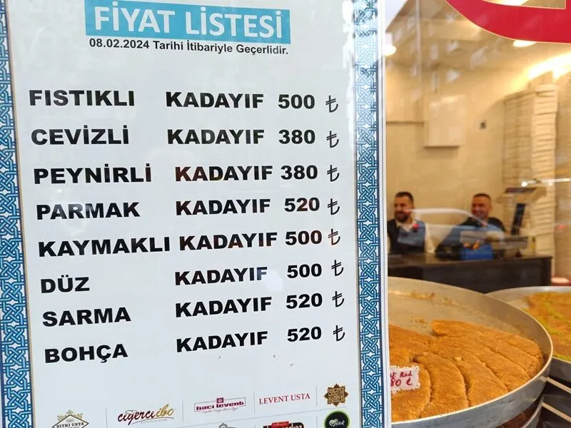 Diyarbakır kadayıfının fiyatı 500 TL’yi aştı
