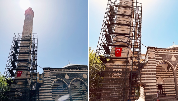 Diyarbakır’da 600 yıllık camide restorasyon