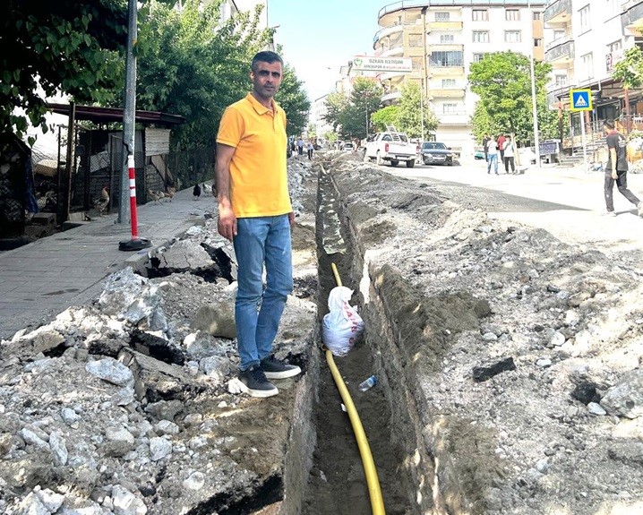 Diyarbakır’ın o ilçesinde doğalgaz altyapı çalışmaları sürüyor