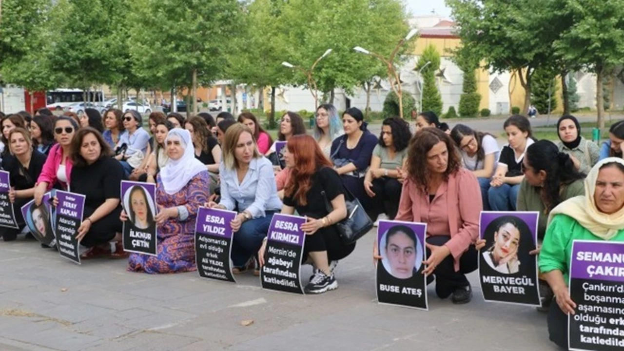 Diyarbakır’da kadınlardan protesto eylemi