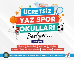 Diyarbakır'da ücretsiz Yaz Spor Okulları başlıyor