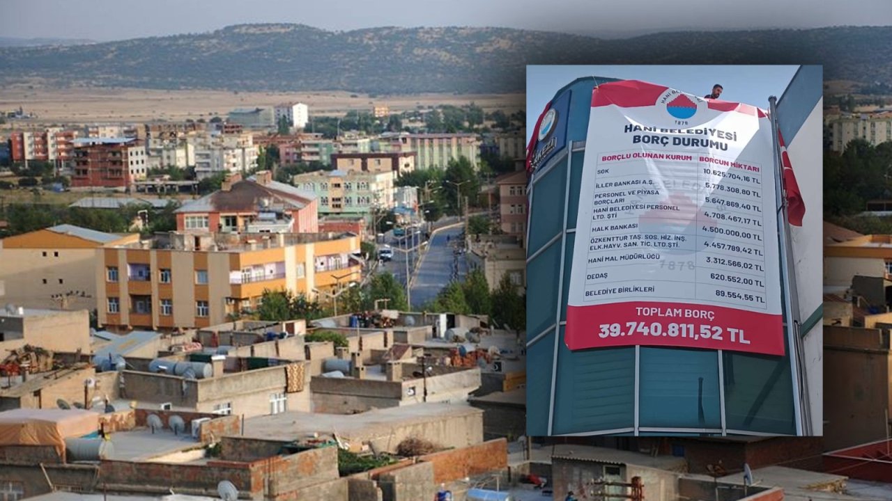 Diyarbakır’daki bir belediye daha borç listesini astı