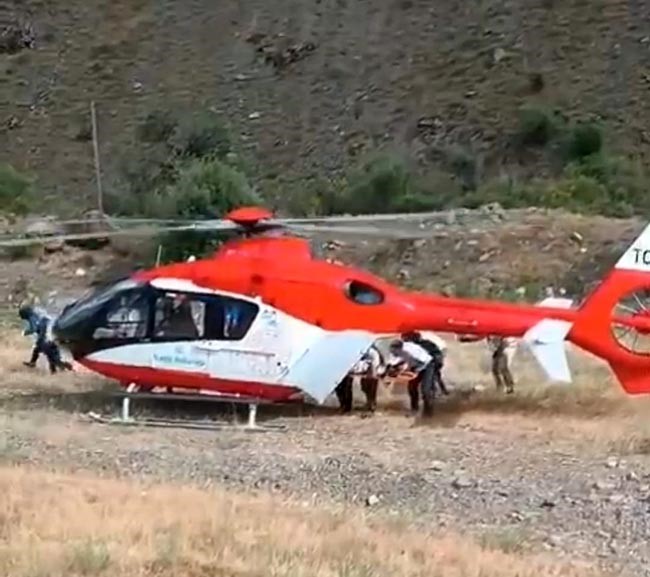 Bitlis'te ambulans helikopter 40